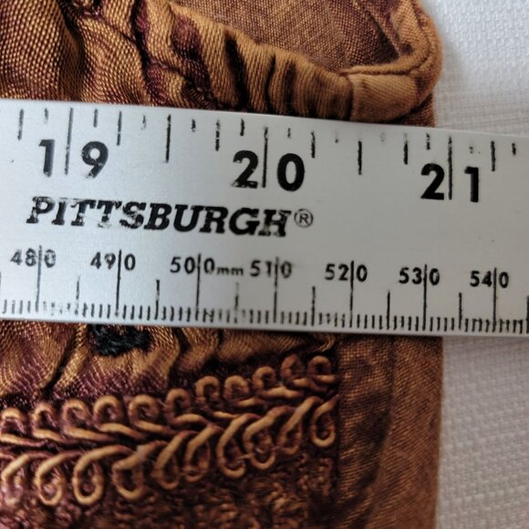 VTG SELECT Womens Maxi Dress 1X Sleeveless Button Up Embroidered Holiday Dress - Picture 9 of 12